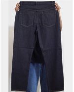 Non Stretch Raw Black Straight Fit Jeans Pant 1