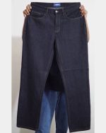 Non Stretch Raw Black Straight Fit Jeans Pant